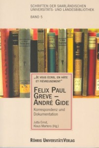 Book Cover: Felix Paul Greve - André Gide